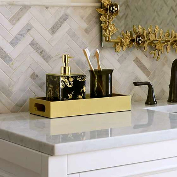 Brand New Mackenzie-Childs Twilight Toile Vanity Tray - Picture 2 of 2